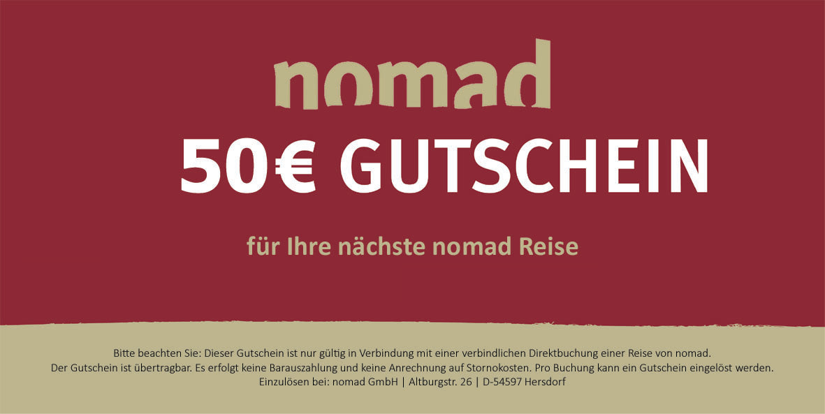 nomad Reise Gutschein
